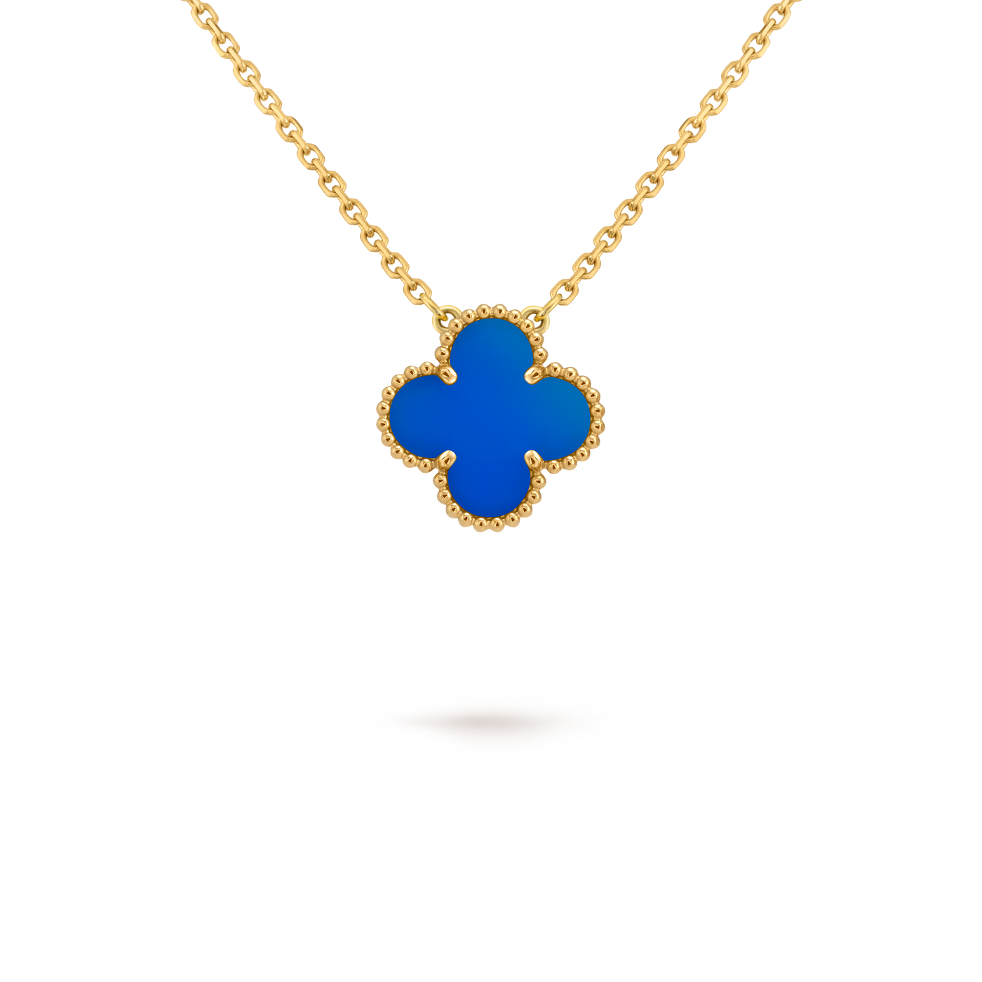 Van Cleef Vintage Alhambra pendant Blue , Agate