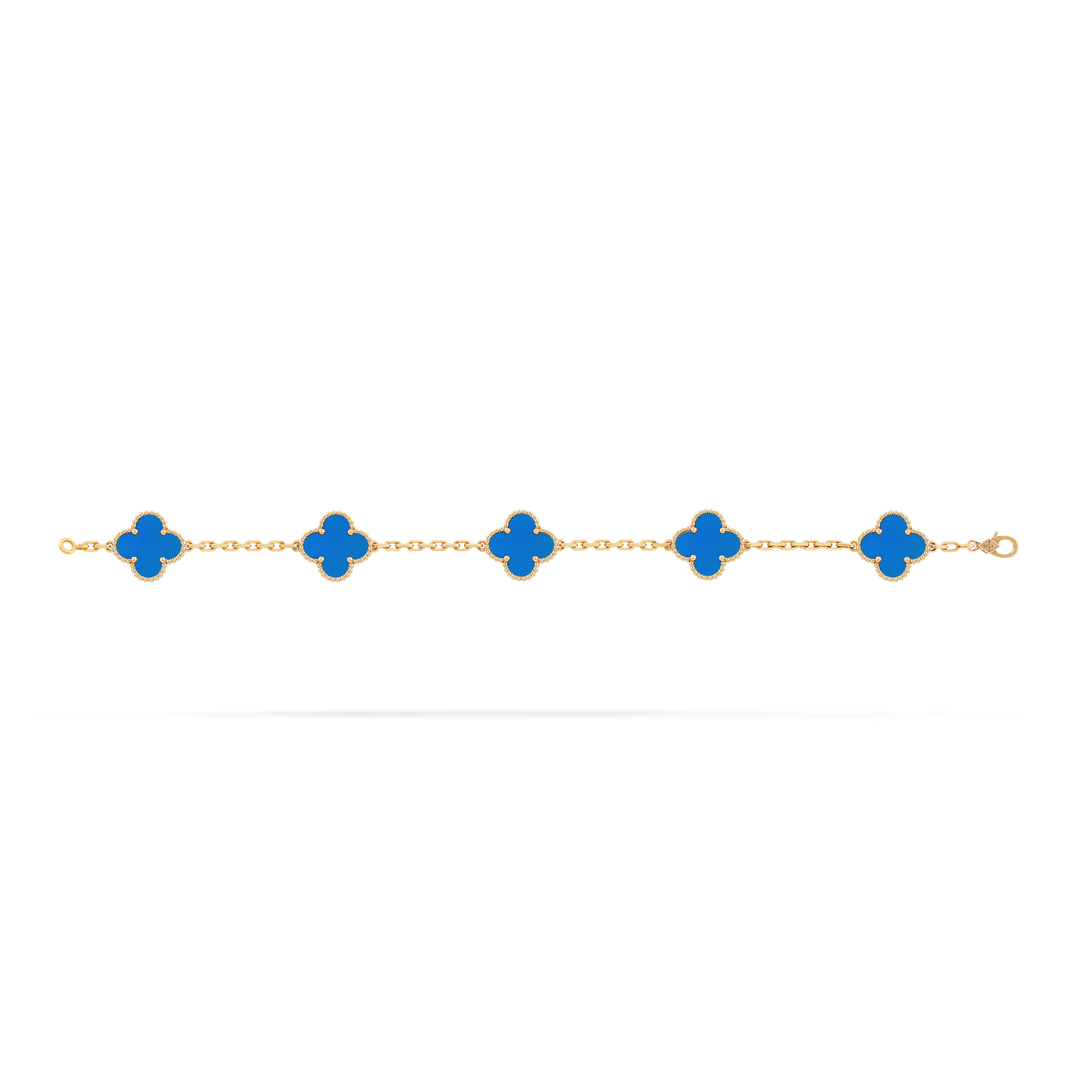 Vintage Alhambra bracelet, 5 motifs Blue