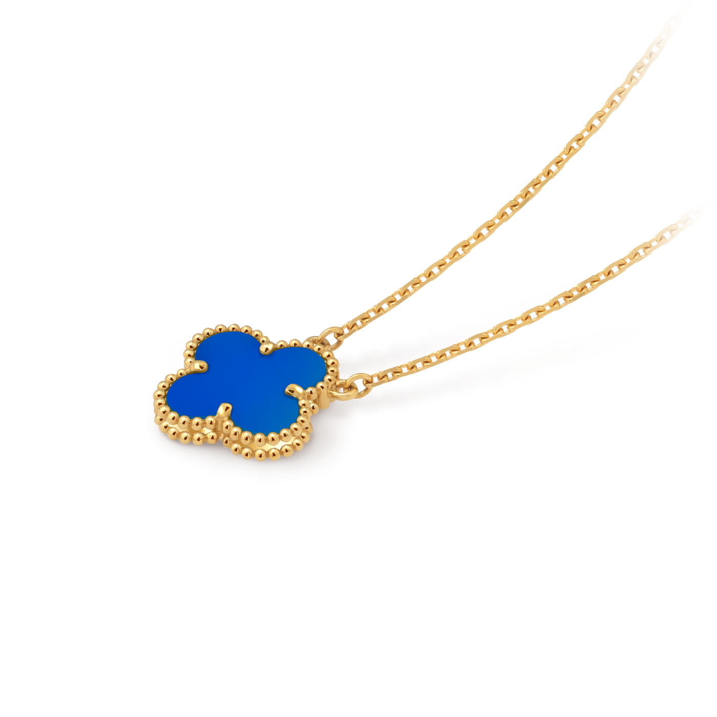 Van Cleef Vintage Alhambra pendant Blue , Agate