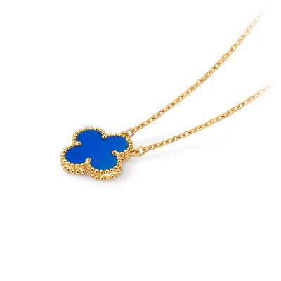 Van Cleef Vintage Alhambra pendant Blue , Agate