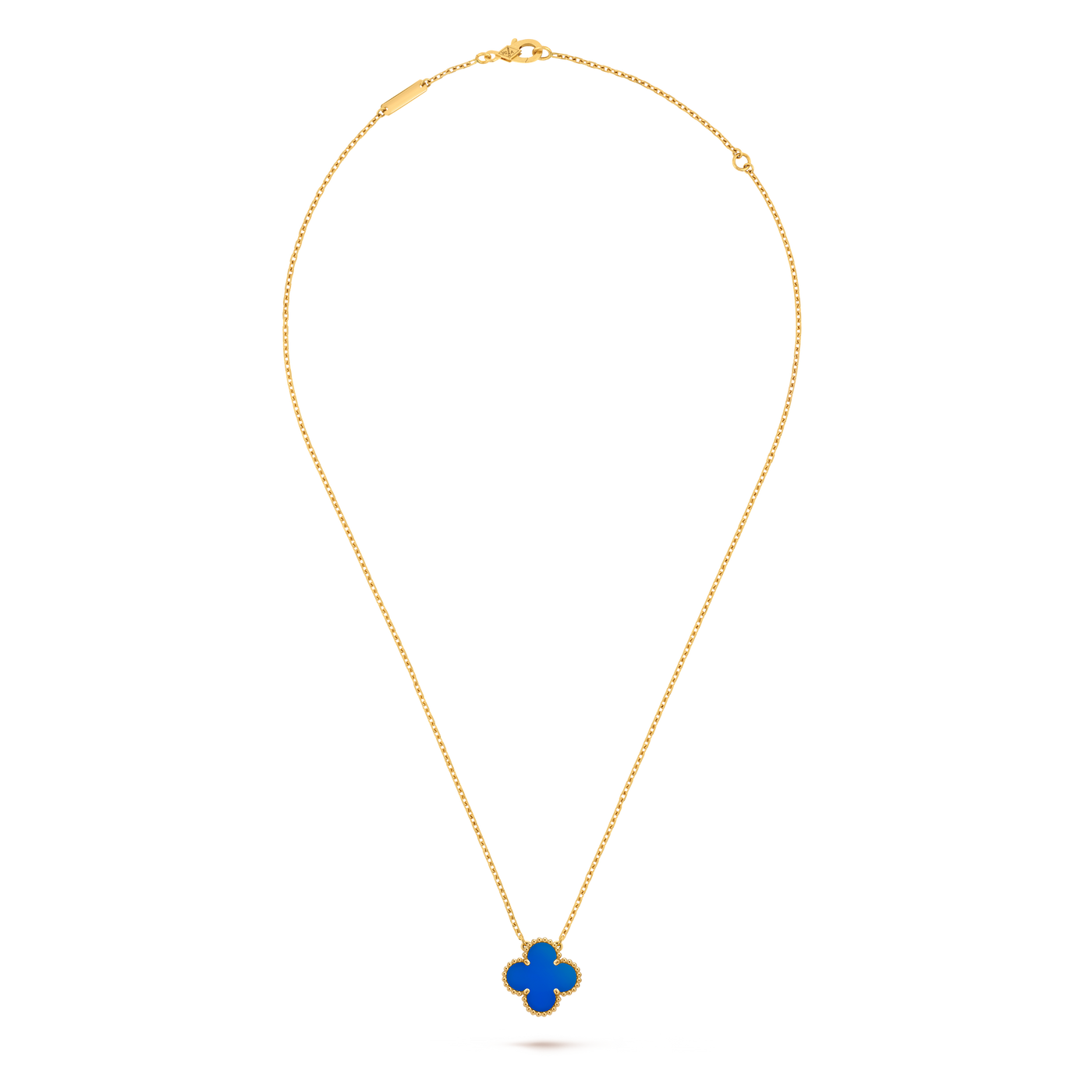 Van Cleef Vintage Alhambra pendant Blue , Agate
