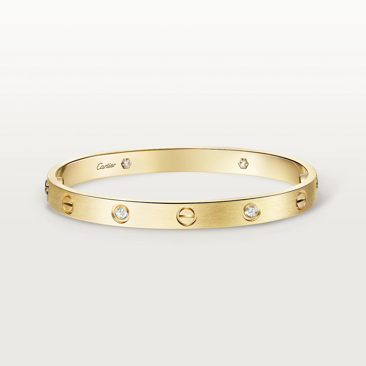 LOVE bracelet, classic model Gold with Diamonds