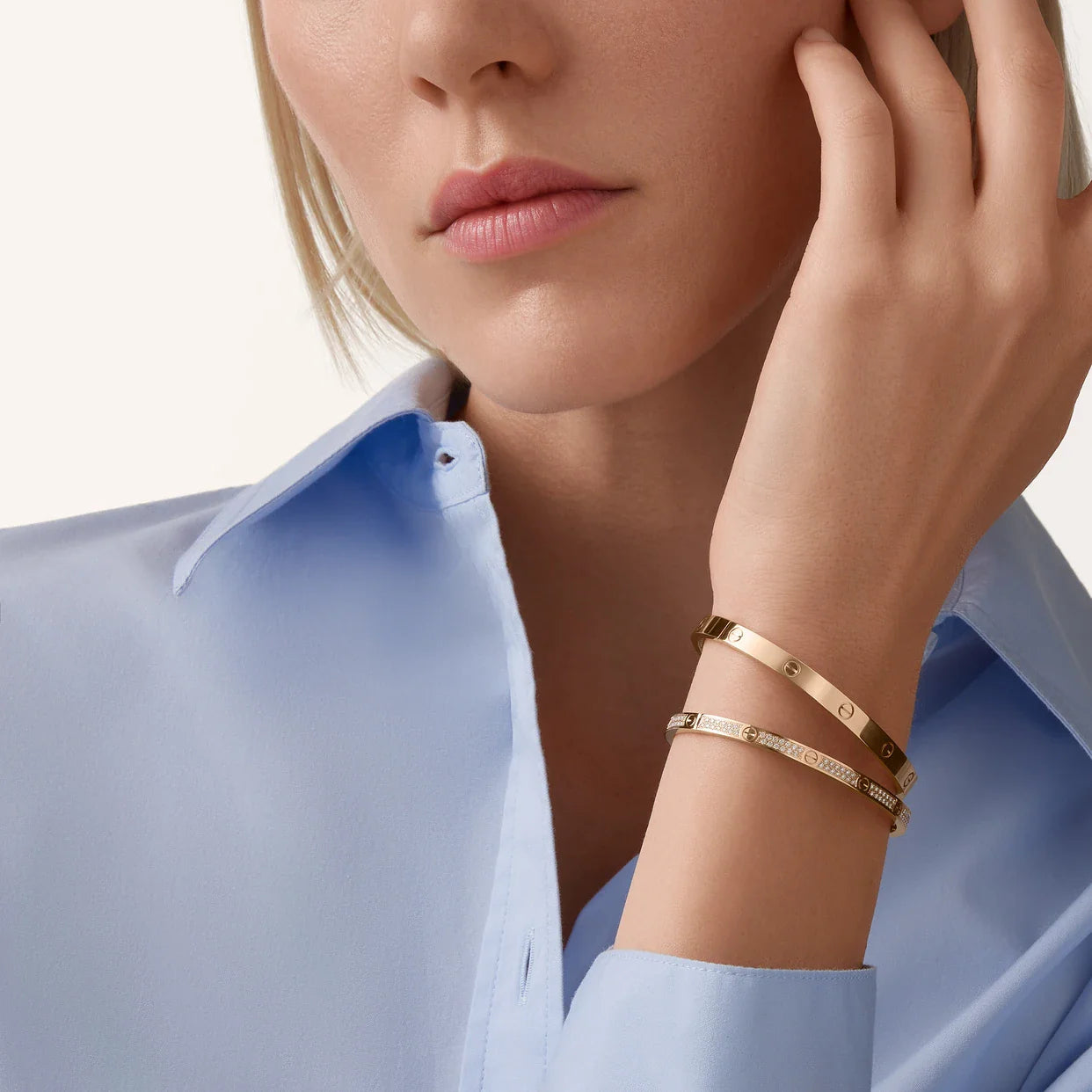 LOVE bracelet, classic model Rose Gold