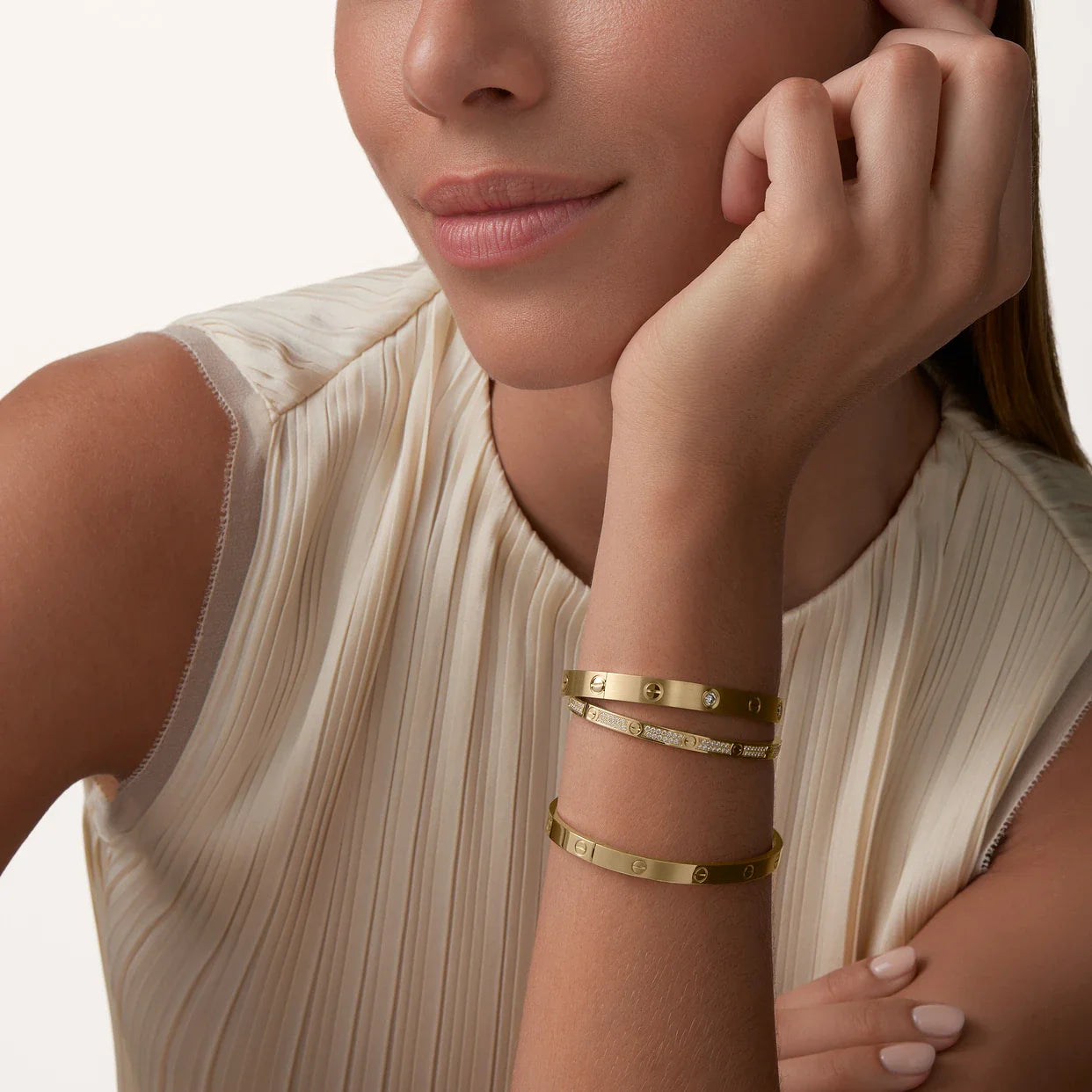 LOVE bracelet, classic model Gold