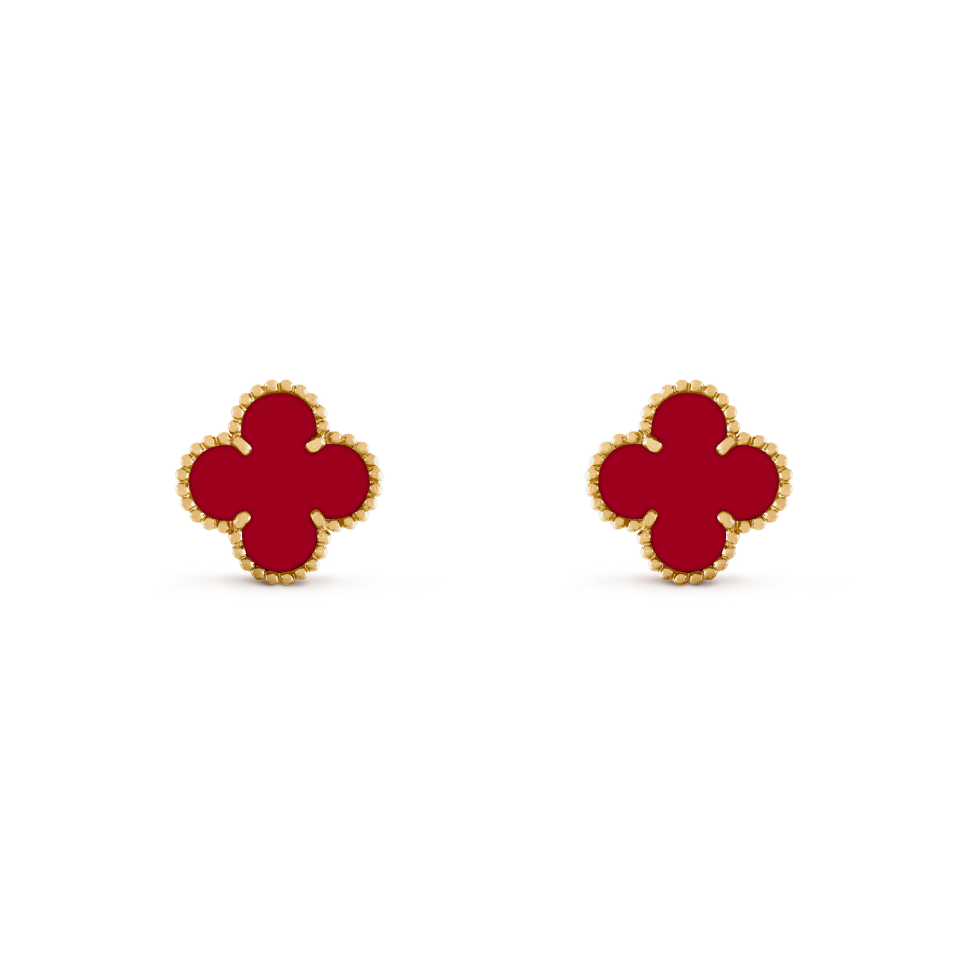 Vintage Alhambra earrings Red
