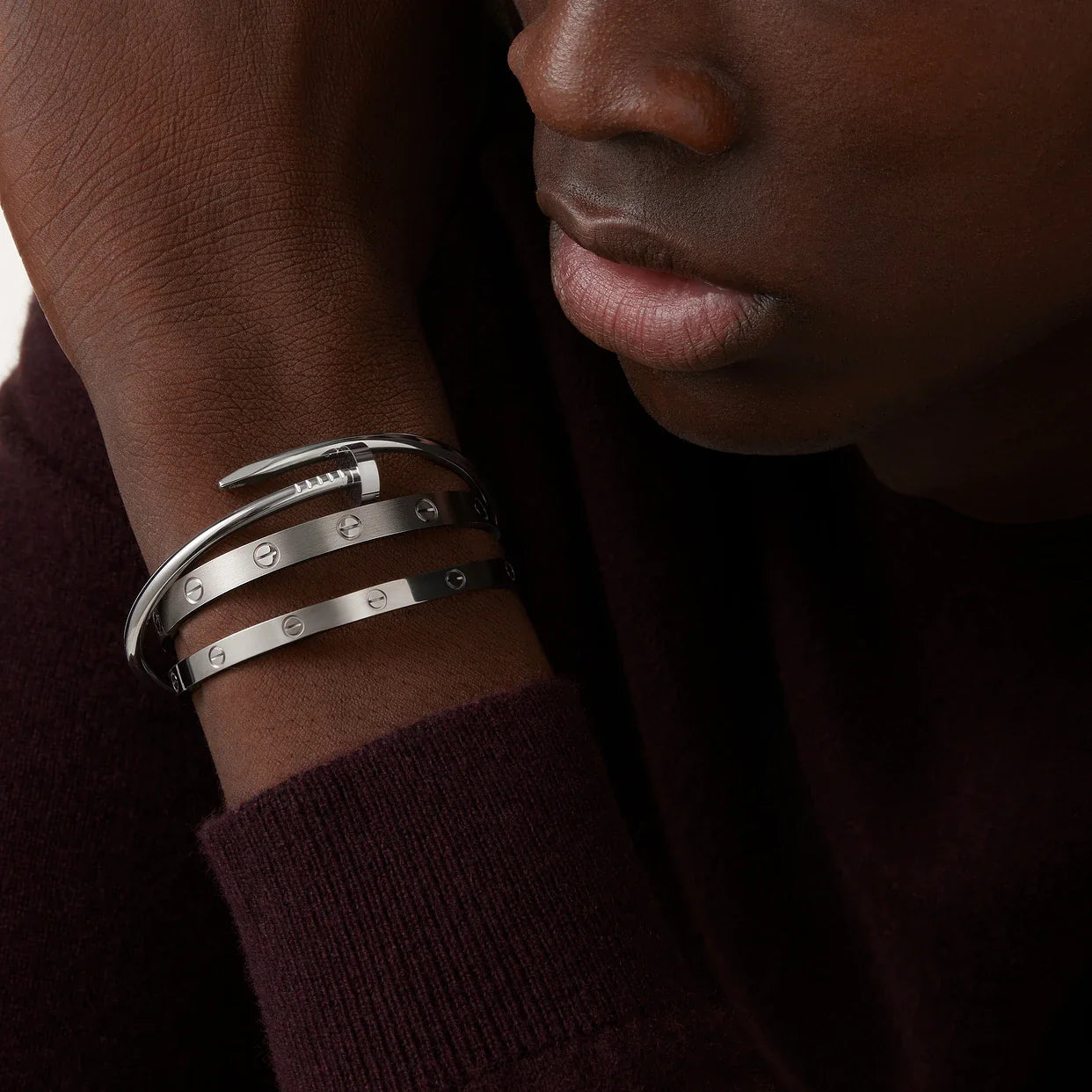 LOVE bracelet, classic model Silver